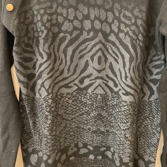 Desigual Gaea Jumper Sweater Animal Print 17WWJF50 Pullover XS - Picture 2 of 7